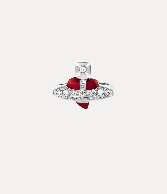 Vivienne Westwood NEW DIAMANTE HEART RING